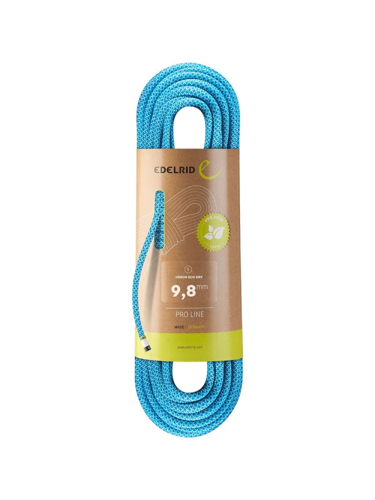 Edelrid Heron Eco Dry 9,8mm 60M Icemint 713350603290 klimtouw en bandsling online bestellen bij Kathmandu Outdoor & Travel