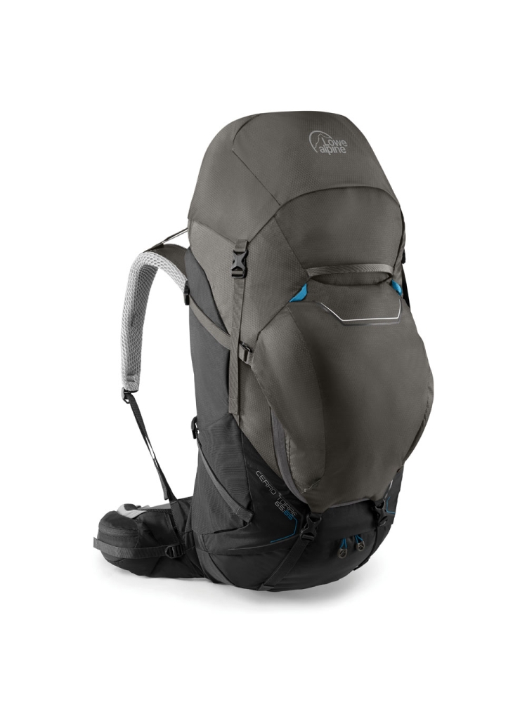 Lowe Alpine Cerro Torre 65:85 M-L Black / Greyhound FBQ-01-BL-65 trekkingrugzakken online bestellen bij Kathmandu Outdoor & Travel