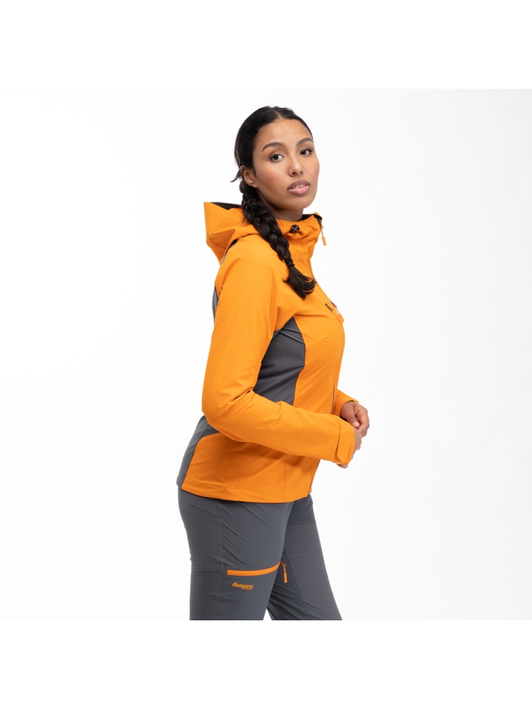 Bergans Cecilie Mtn Softshell Jacket Women's Cloudberry Yellow/Solid Dark G 2554-25385 jassen online bestellen bij Kathmandu Outdoor & Travel