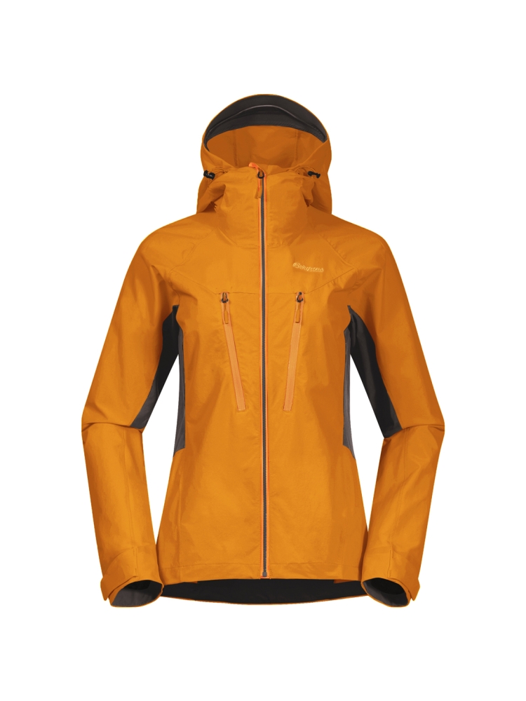 Bergans Cecilie Mtn Softshell Jacket Women's Cloudberry Yellow/Solid Dark G 2554-25385 jassen online bestellen bij Kathmandu Outdoor & Travel