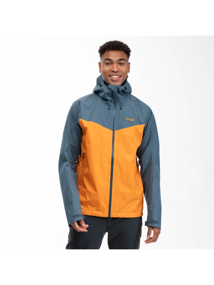 Bergans Skar Light 3L Shell Jacket Cloudberry Yellow/Orion Blue 3058-25366 jassen online bestellen bij Kathmandu Outdoor & Travel