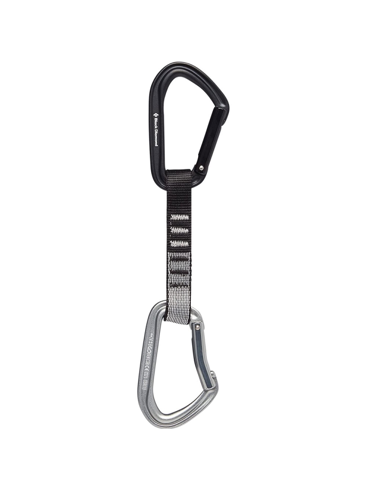 Black Diamond Hotforge Quickdraw 12cm Light Gray BD381115 karabiners en setjes online bestellen bij Kathmandu Outdoor & Travel