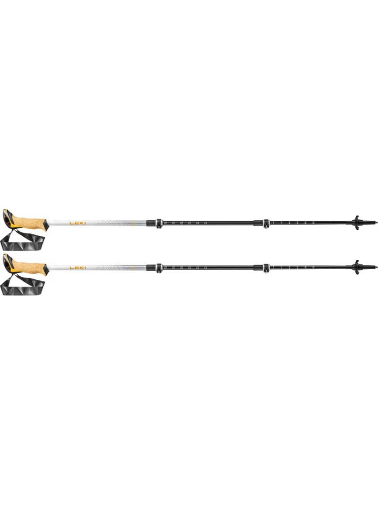 Leki Cressida Mango/White/Silver LT65221191 wandelstokken en gamaschen online bestellen bij Kathmandu Outdoor & Travel