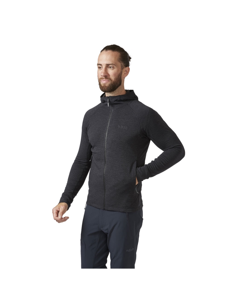 Rab Nexus Hoody Black QFF-70-BLK fleeces en truien online bestellen bij Kathmandu Outdoor & Travel