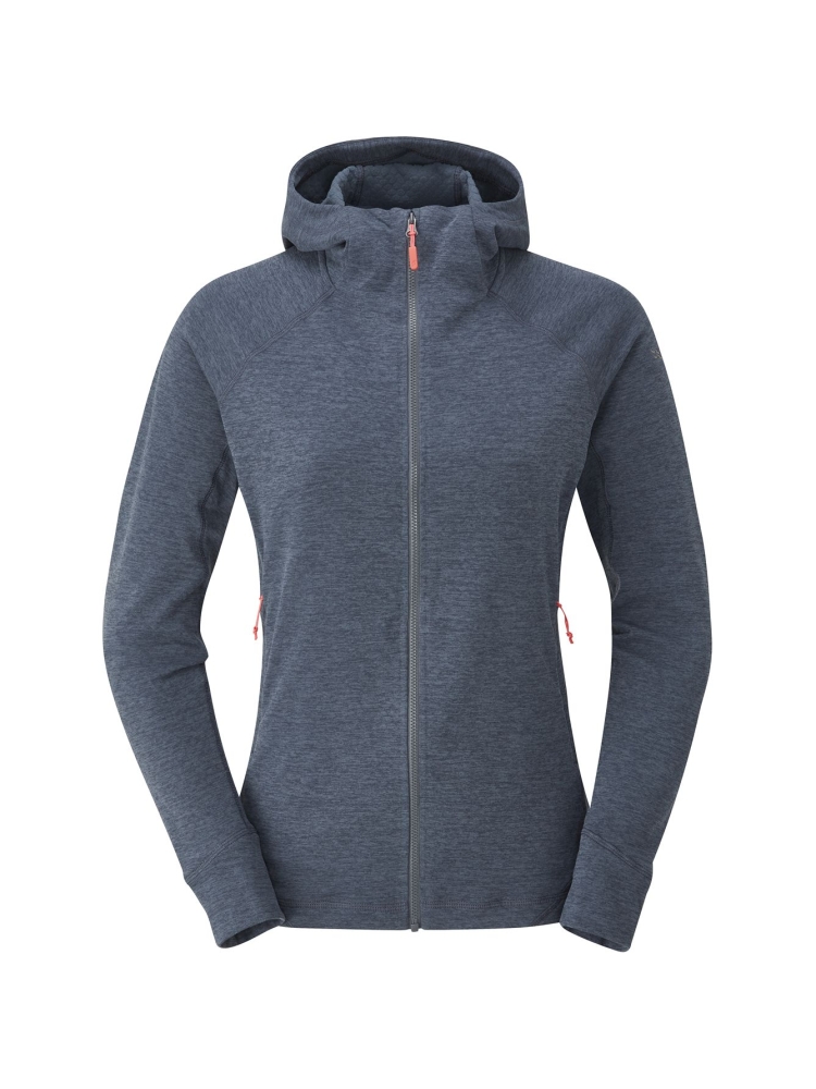 Rab Nexus Hoody Women's Steel QFF-71-STE fleeces en truien online bestellen bij Kathmandu Outdoor & Travel