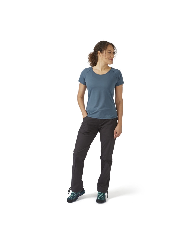 Rab Aleya Tee Women's Orion Blue QBL-48-ORB shirts en tops online bestellen bij Kathmandu Outdoor & Travel