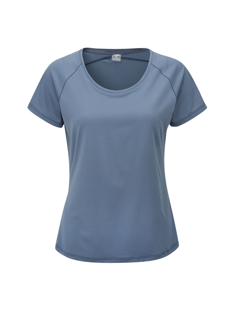 Rab Aleya Tee Women's Orion Blue QBL-48-ORB shirts en tops online bestellen bij Kathmandu Outdoor & Travel