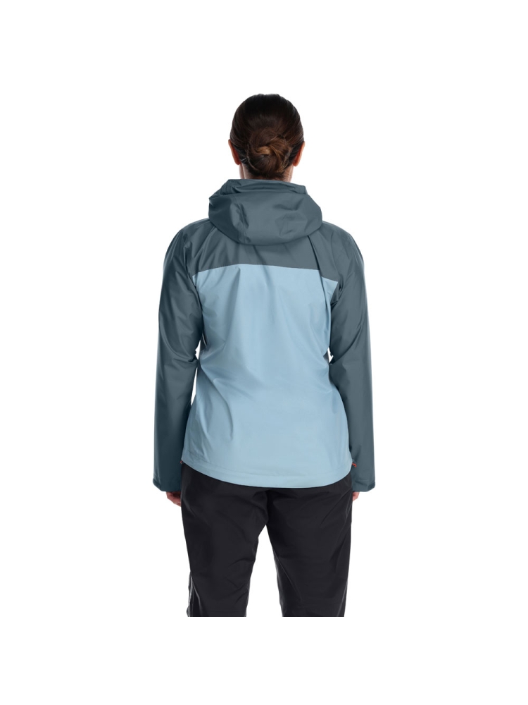 Rab Downpour Eco Jacket Women's Orion Blue/Citadel QWG-83-OBC jassen online bestellen bij Kathmandu Outdoor & Travel
