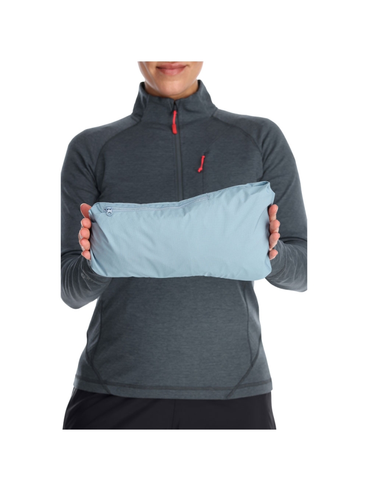 Rab Downpour Eco Jacket Women's Orion Blue/Citadel QWG-83-OBC jassen online bestellen bij Kathmandu Outdoor & Travel