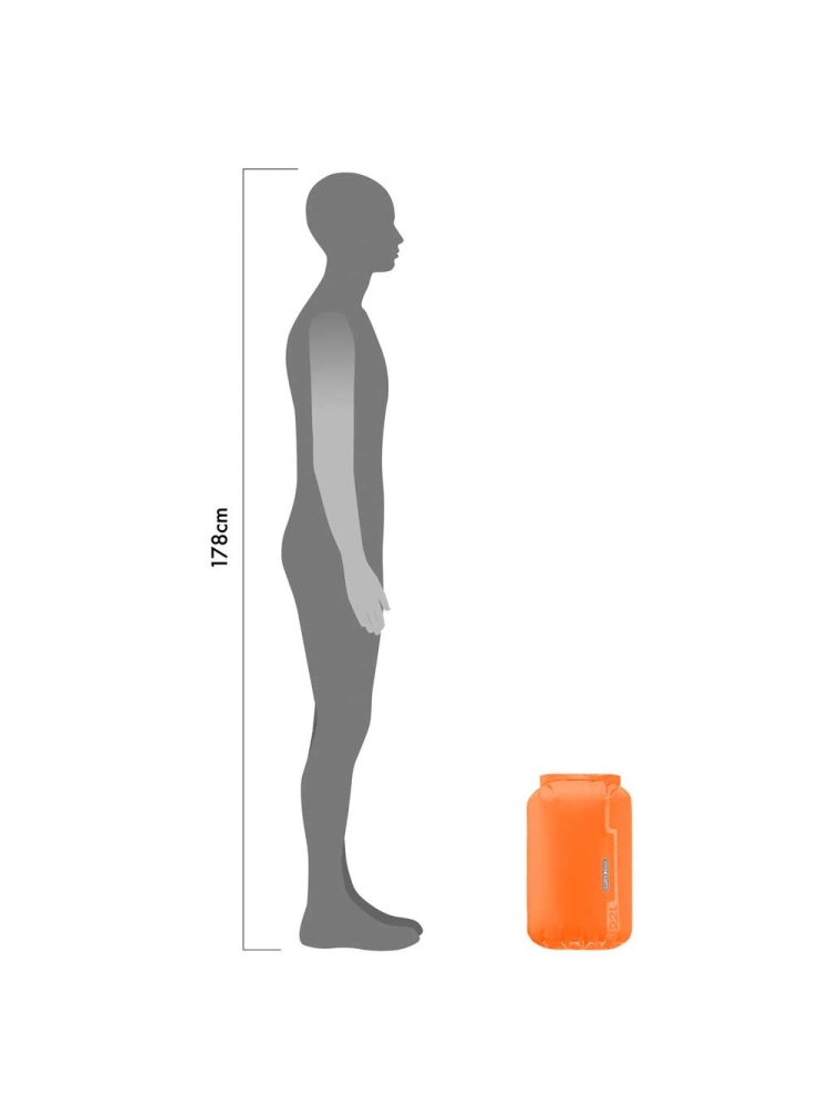 Ortlieb Drybag PS10 22L Orange OK20601 reisaccessoires online bestellen bij Kathmandu Outdoor & Travel