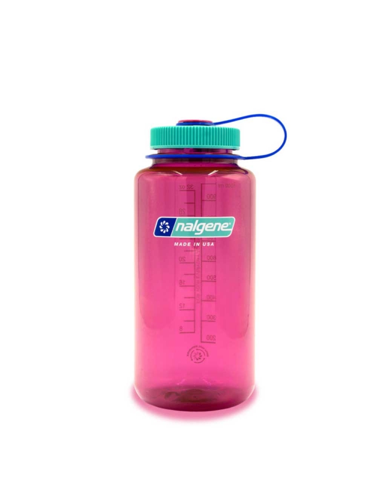 Nalgene Wide Mouth 1L Electric Magenta N2020-2032 drinkflessen en thermosflessen online bestellen bij Kathmandu Outdoor & Travel
