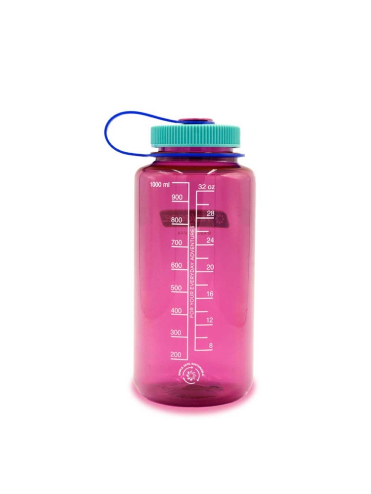 Nalgene Wide Mouth 1L Electric Magenta N2020-2032 drinkflessen en thermosflessen online bestellen bij Kathmandu Outdoor & Travel