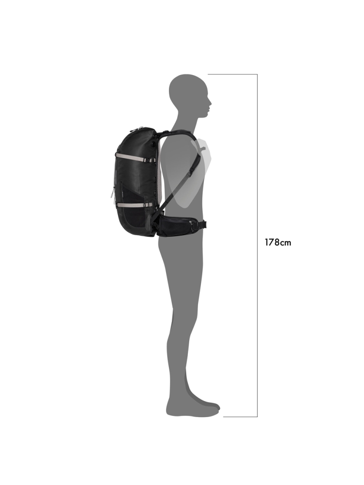 Ortlieb Atrack 25L Black OR7004 dagrugzakken online bestellen bij Kathmandu Outdoor & Travel