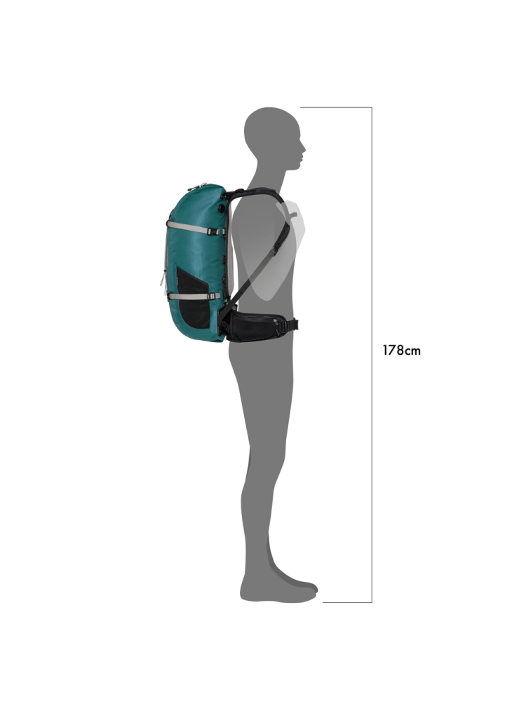 Ortlieb Atrack 25L Petrol OR7006 dagrugzakken online bestellen bij Kathmandu Outdoor & Travel