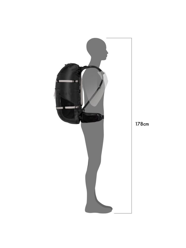 Ortlieb Atrack 35L Black OR7054 dagrugzakken online bestellen bij Kathmandu Outdoor & Travel