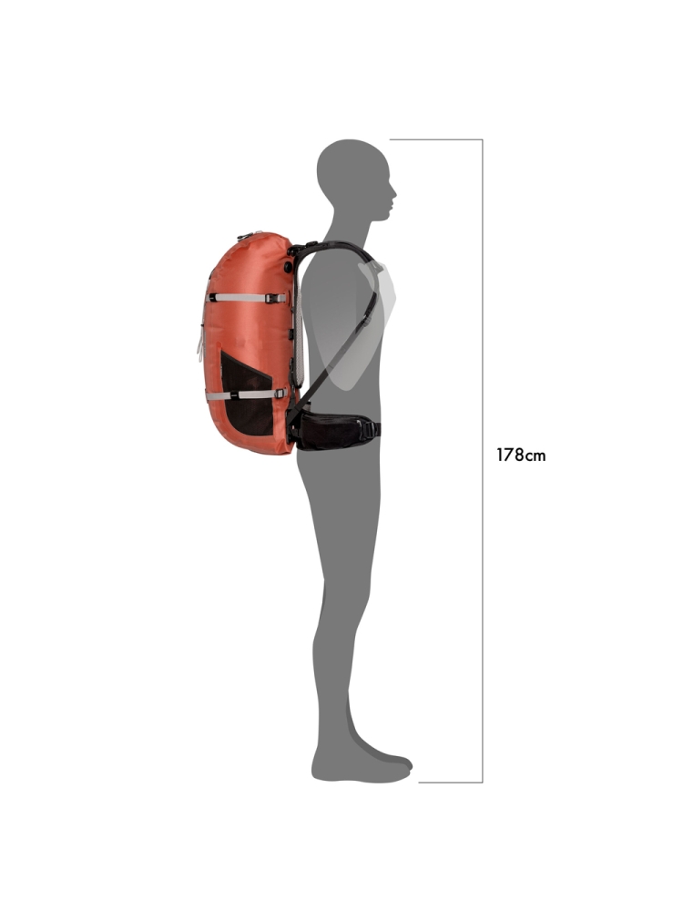 Ortlieb Atrack 35L Rooibos OR7055 dagrugzakken online bestellen bij Kathmandu Outdoor & Travel