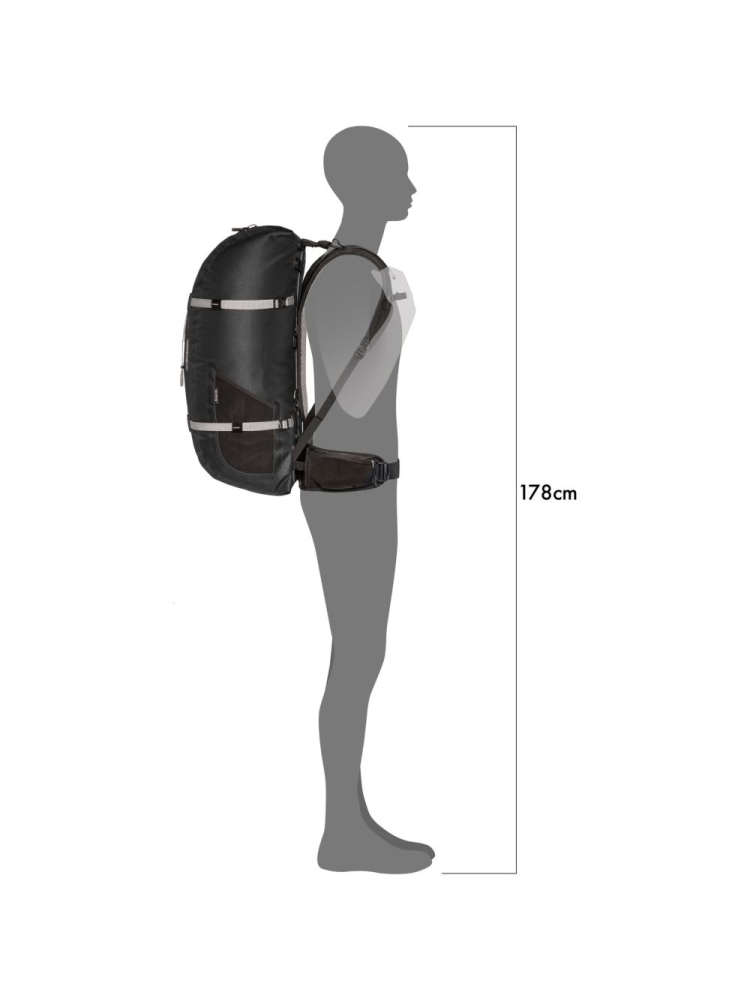 Ortlieb Atrack 45L Black OR7104 dagrugzakken online bestellen bij Kathmandu Outdoor & Travel
