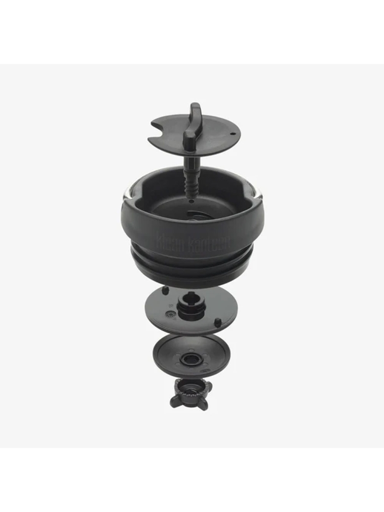 Klean Kanteen Isolatiefles TKWide 355lml/12oz met koffiedop Brushed Stainless 1008301 drinkflessen en thermosflessen online bestellen bij Kathmandu Outdoor & Travel