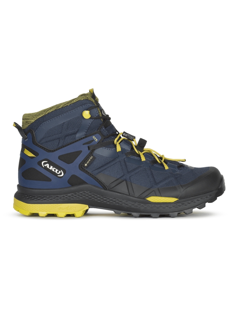 AKU AKU Rocket Mid Gtx 710-553 wandelschoenen heren AKU Rocket Mid Gtx Blue/Mustard 710-553 wandelschoenen heren online bestellen bij Kathmandu Outdoor & Travel