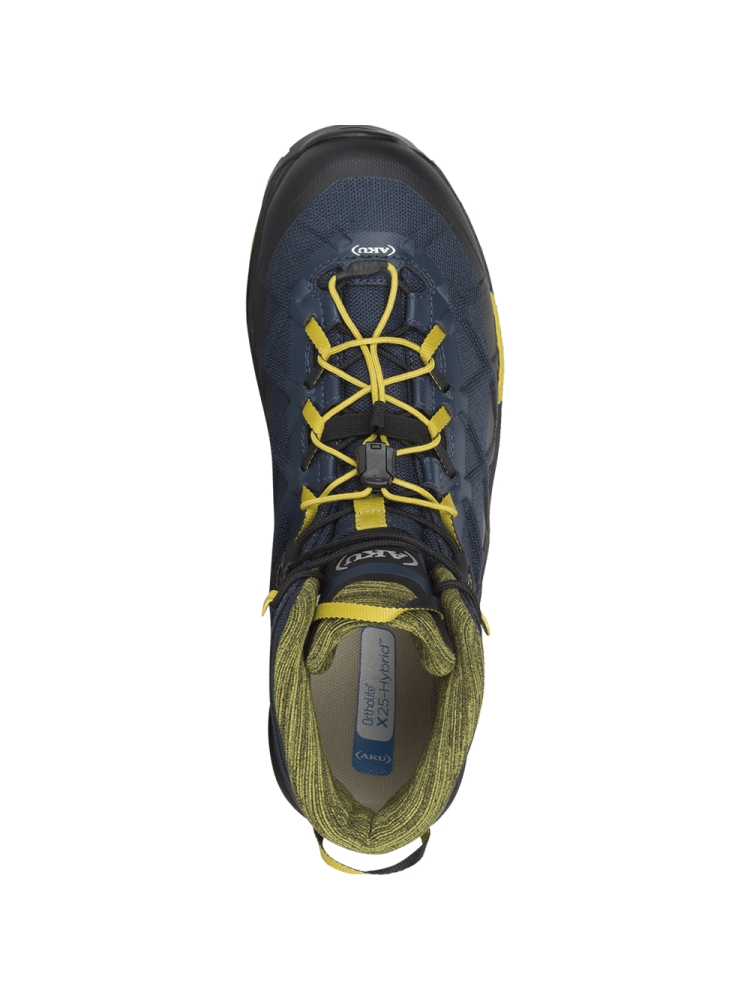 AKU AKU Rocket Mid Gtx 710-553 wandelschoenen heren AKU Rocket Mid Gtx Blue/Mustard 710-553 wandelschoenen heren online bestellen bij Kathmandu Outdoor & Travel
