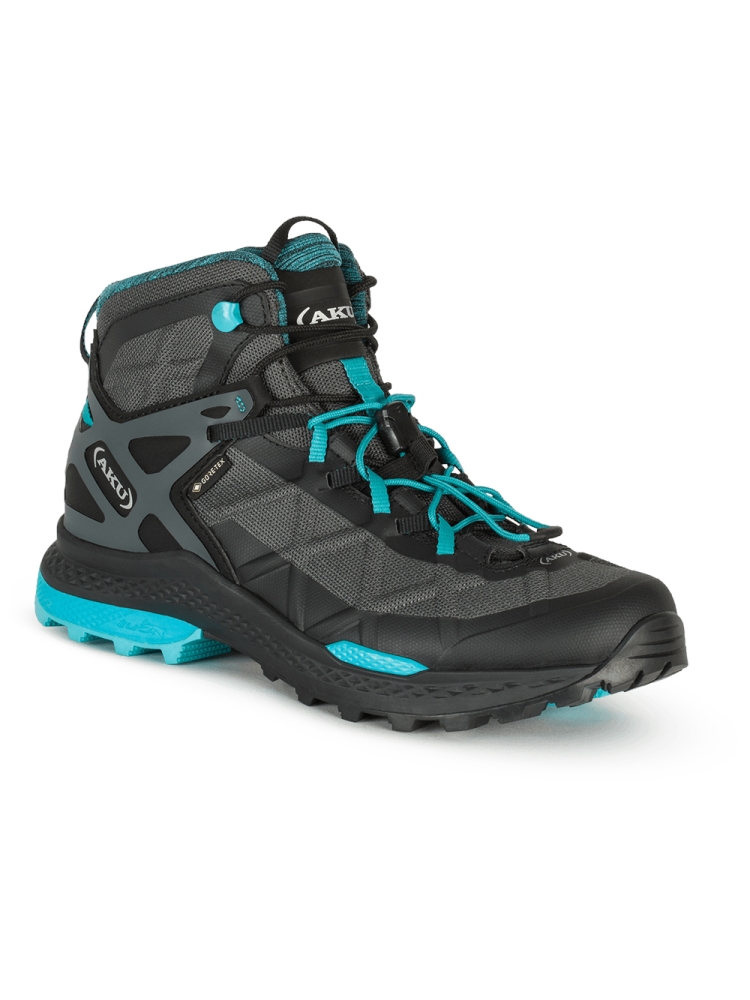 AKU Rocket Mid Gtx Women's Black/Turquoise 711-253 wandelschoenen dames online bestellen bij Kathmandu Outdoor & Travel