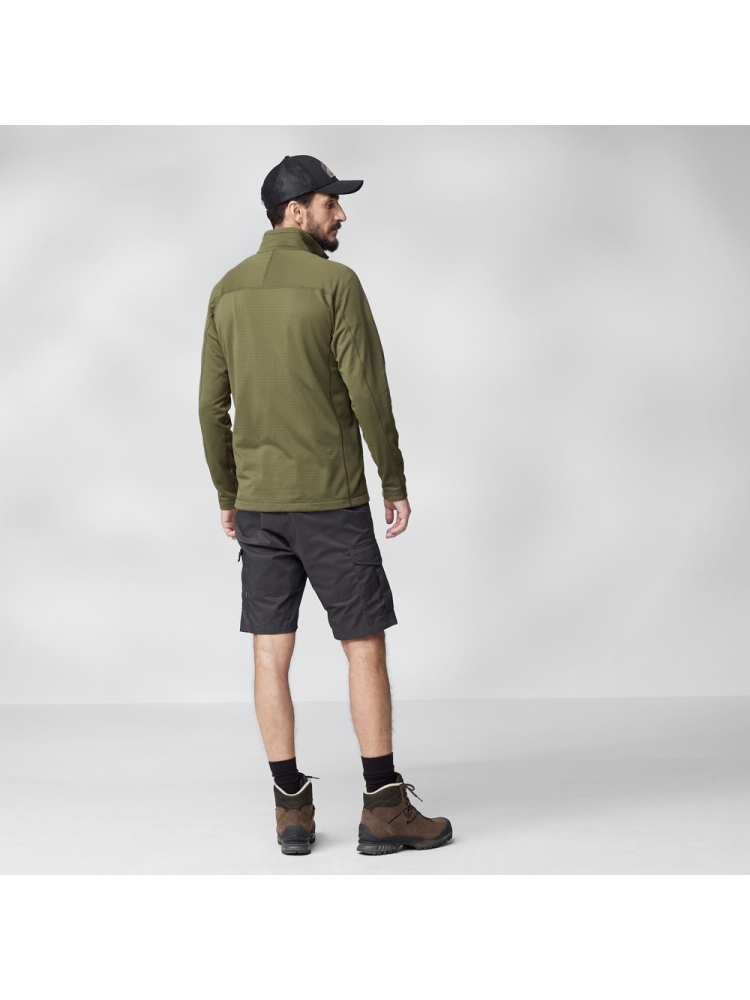 Fjällräven Abisko Lite Fleece Jacket Green 86971-620 fleeces en truien online bestellen bij Kathmandu Outdoor & Travel