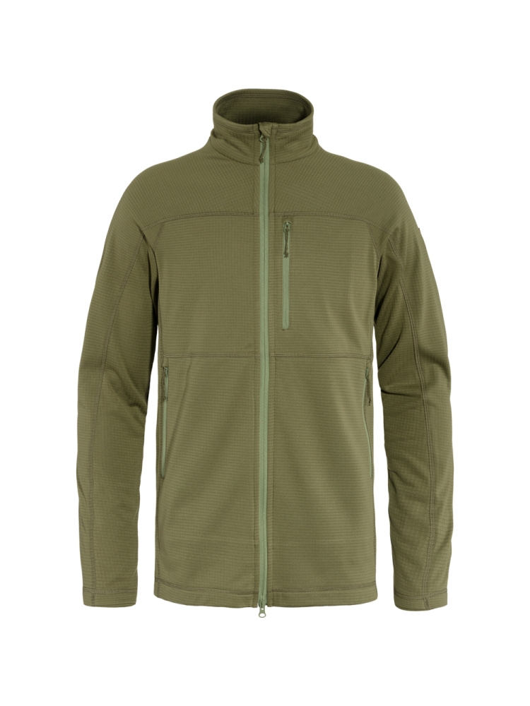 Fjällräven Abisko Lite Fleece Jacket Green 86971-620 fleeces en truien online bestellen bij Kathmandu Outdoor & Travel