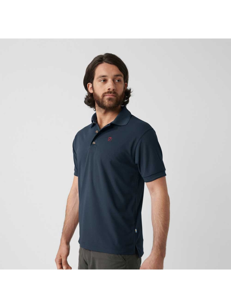 Fjällräven Crowley Pique Shirt Blueblack 81783-553 shirts en tops online bestellen bij Kathmandu Outdoor & Travel
