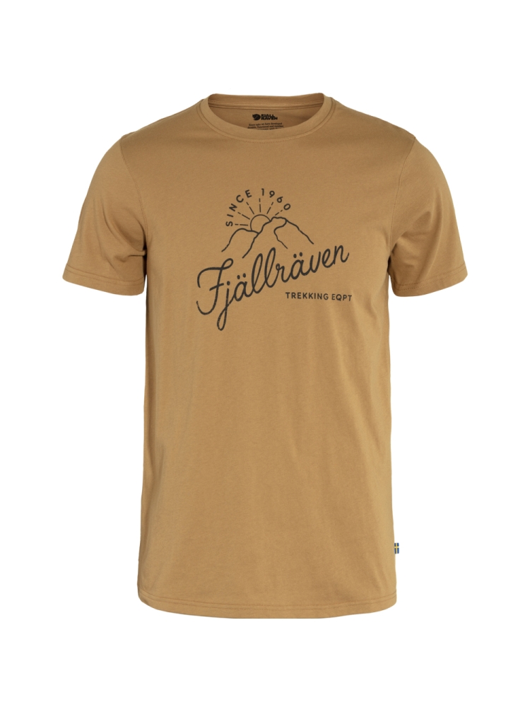 Fjällräven Sunrise T-shirt Buckwheat Brown 87047-232 shirts en tops online bestellen bij Kathmandu Outdoor & Travel