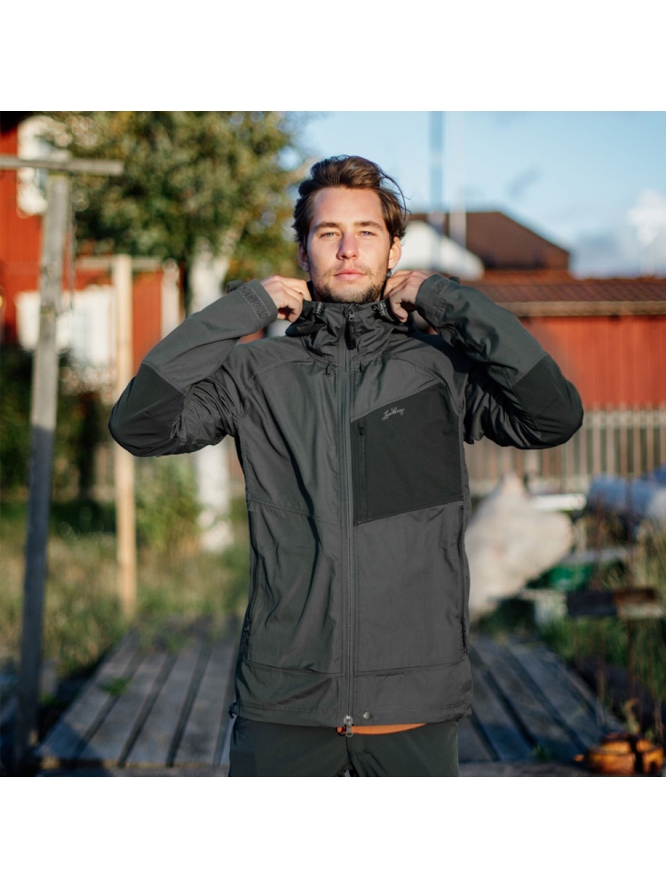 Lundhags Tived Stretch Hybrid Jacket Dark Agave/Seaweed 42007-23-655 jassen online bestellen bij Kathmandu Outdoor & Travel