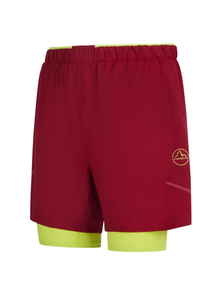 La Sportiva Trail Bite Short Sangra/Lime Punch P79-320729 broeken online bestellen bij Kathmandu Outdoor & Travel