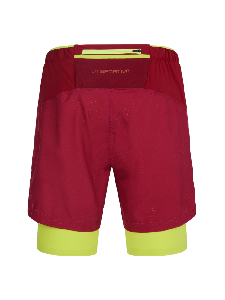 La Sportiva Trail Bite Short Sangra/Lime Punch P79-320729 broeken online bestellen bij Kathmandu Outdoor & Travel