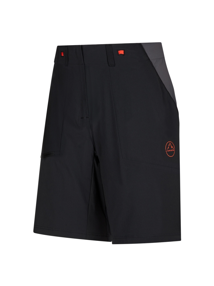 La Sportiva Scout Short Women's Black/Cherry Tomato Q40-999322 broeken online bestellen bij Kathmandu Outdoor & Travel