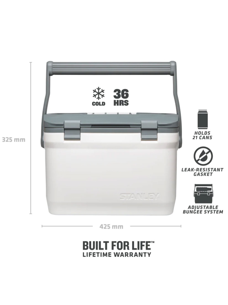 Stanley The Easy Carry Outdoor Cooler 6,6L Polar 10-01622-086 koken online bestellen bij Kathmandu Outdoor & Travel