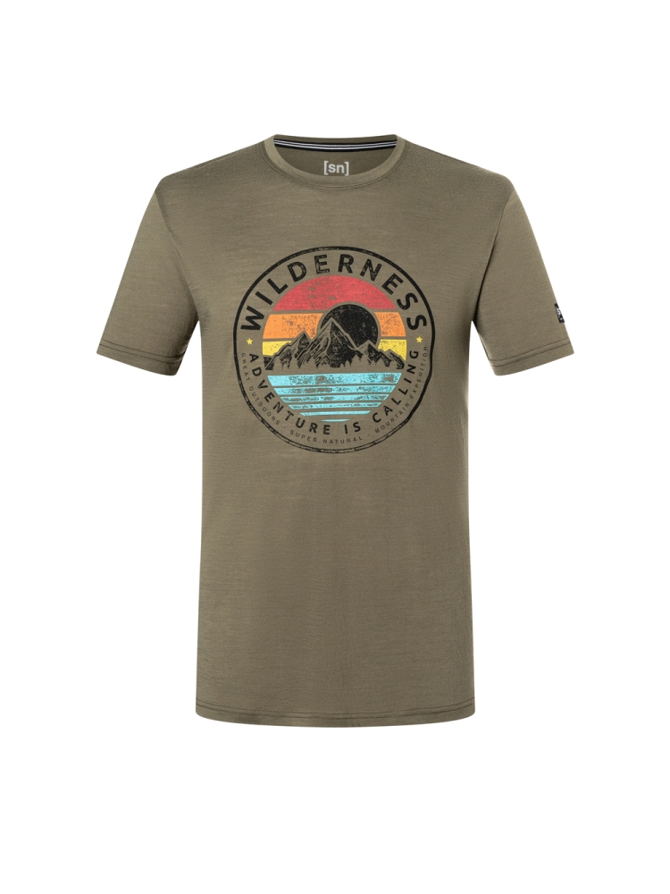 Super Natural Wilderness Tee Stone Grey/Various SNMP01027-W61 shirts en tops online bestellen bij Kathmandu Outdoor & Travel