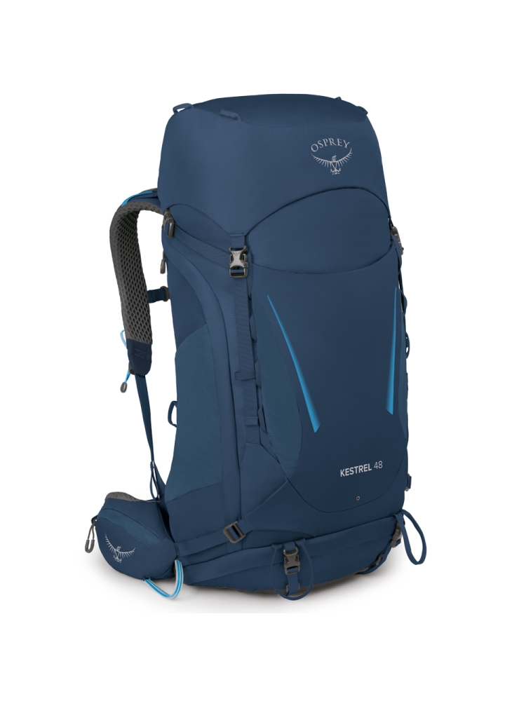 Osprey Kestrel 48 Atlas Blue 3012-517 dagrugzakken online bestellen bij Kathmandu Outdoor & Travel