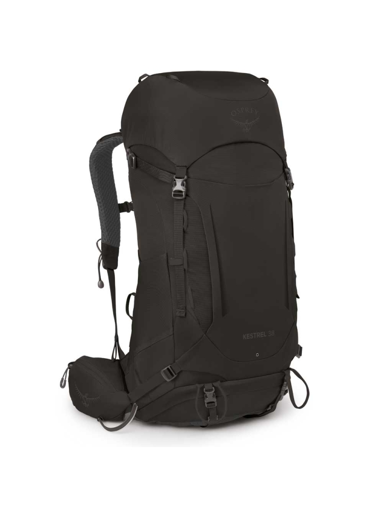 Osprey Kestrel 38 Black 3013-1 dagrugzakken online bestellen bij Kathmandu Outdoor & Travel