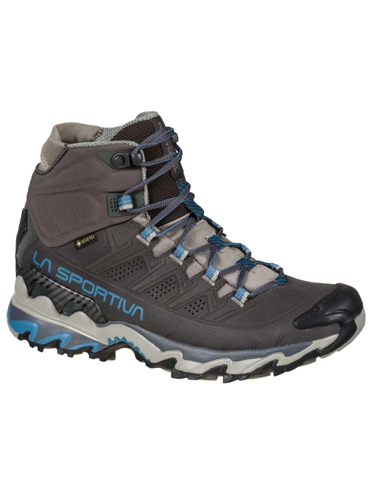 La Sportiva Ultra Raptor II Mid Leather GTX Women's Carbon/Atlantic 34L900630 wandelschoenen dames online bestellen bij Kathmandu Outdoor & Travel