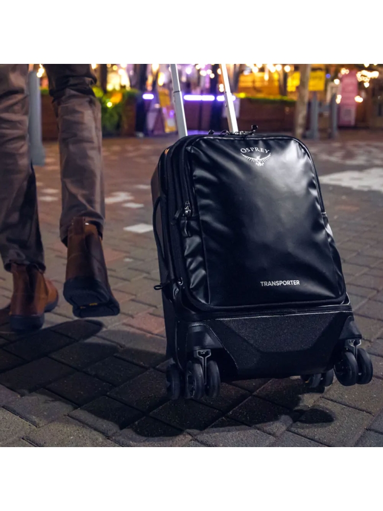 Osprey Transporter Hardside Hybrid 36L Black 1-167-1 rolkoffers online bestellen bij Kathmandu Outdoor & Travel