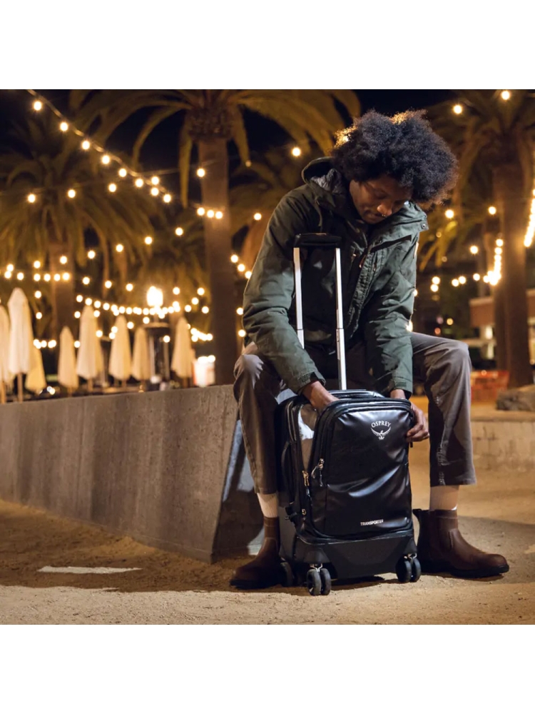 Osprey Transporter Hardside Hybrid 36L Black 1-167-1 rolkoffers online bestellen bij Kathmandu Outdoor & Travel