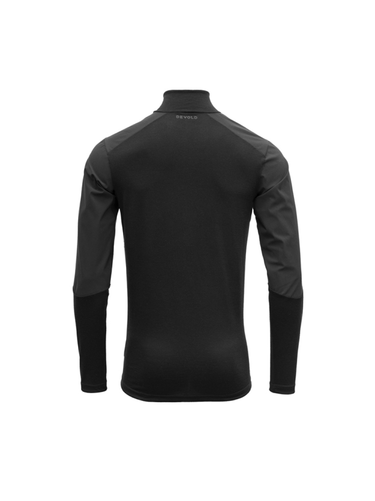 Devold Running Merino Cover Zip Neck Caviar GO 407 240 A-960A shirts en tops online bestellen bij Kathmandu Outdoor & Travel