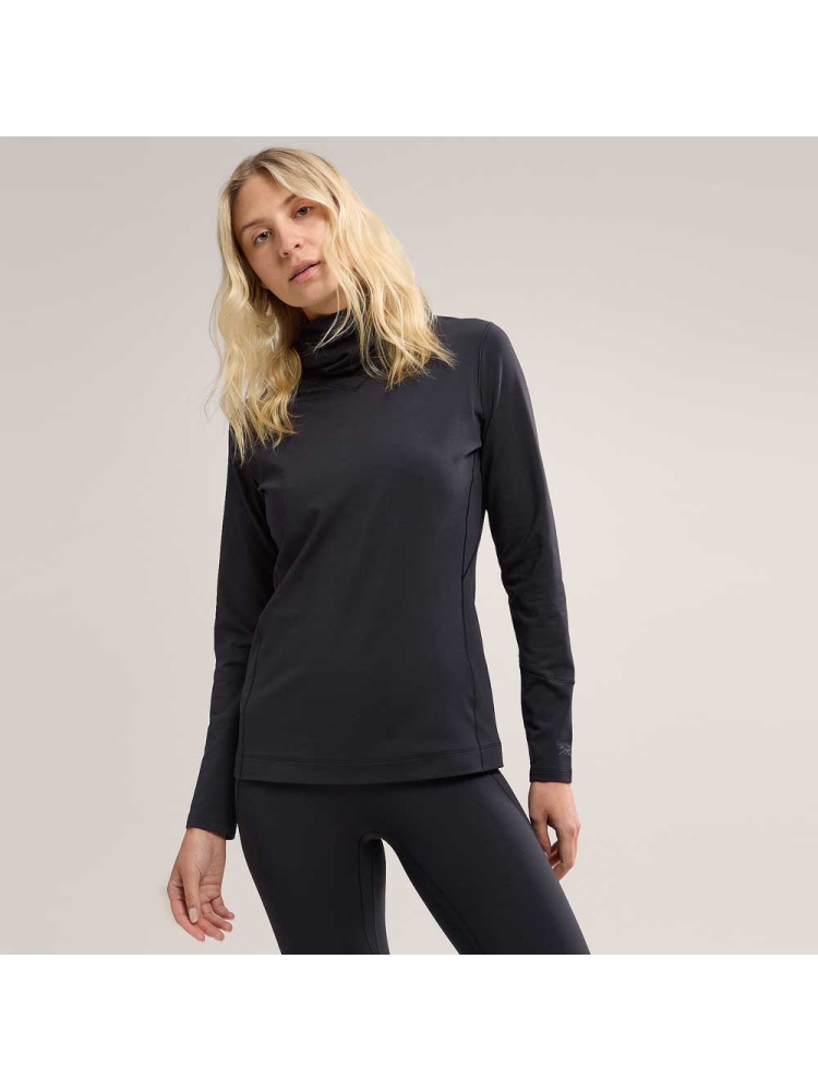 Arc'teryx Rho Hoody Women's Black 7326-002291 onderkleding/thermokleding online bestellen bij Kathmandu Outdoor & Travel