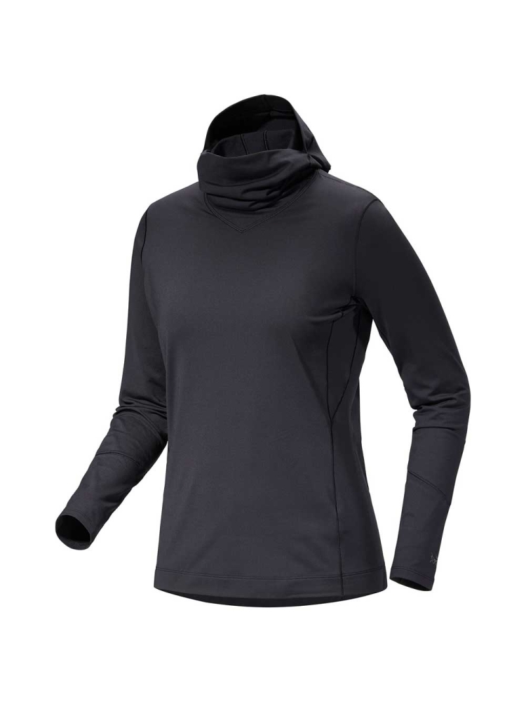 Arc'teryx Rho Hoody Women's Black 7326-002291 onderkleding/thermokleding online bestellen bij Kathmandu Outdoor & Travel