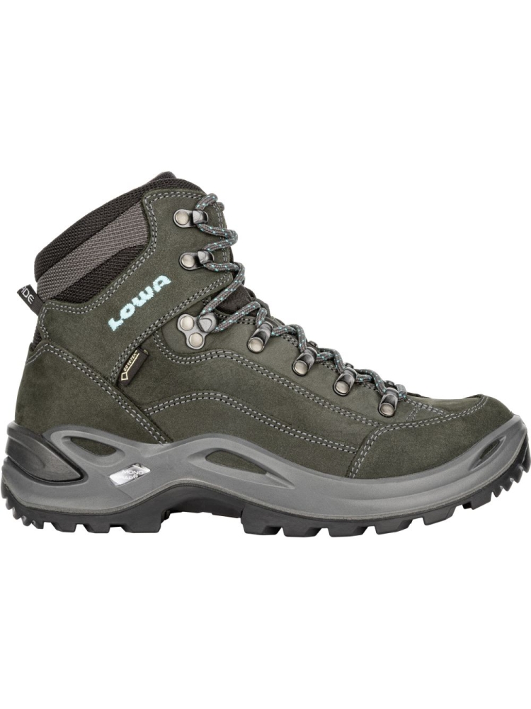 Lowa Renegade GTX Mid Women's asphalt/turquoise LM320945-9368 wandelschoenen dames online bestellen bij Kathmandu Outdoor & Travel