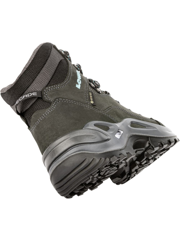 Lowa Renegade GTX Mid Women's asphalt/turquoise LM320945-9368 wandelschoenen dames online bestellen bij Kathmandu Outdoor & Travel