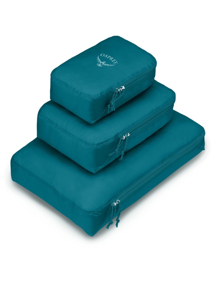 Osprey Ultralight Packing Cube Set S/M/L Waterfront Blue 10004918 reisaccessoires online bestellen bij Kathmandu Outdoor & Travel
