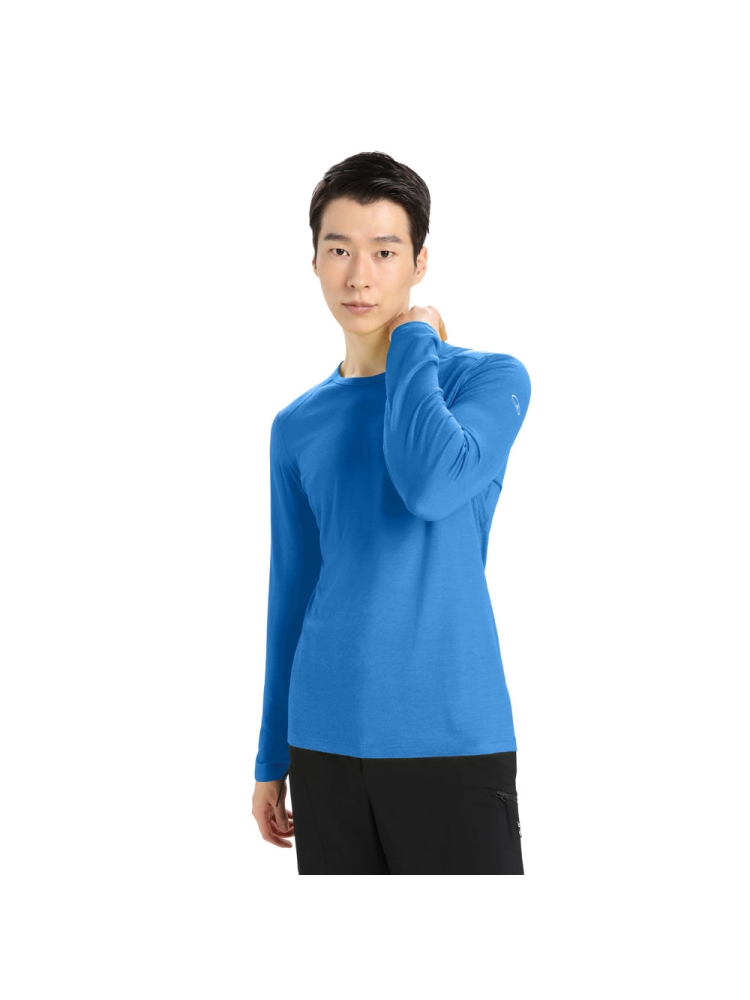 Icebreaker 200 Oasis Long Sleeve Crewe  Lazurite IB104365-5801 onderkleding/thermokleding online bestellen bij Kathmandu Outdoor & Travel