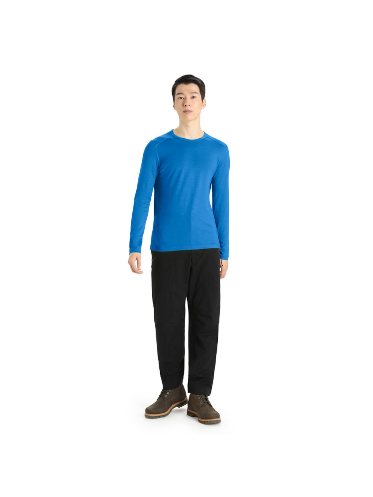 Icebreaker 200 Oasis Long Sleeve Crewe  Lazurite IB104365-5801 onderkleding/thermokleding online bestellen bij Kathmandu Outdoor & Travel