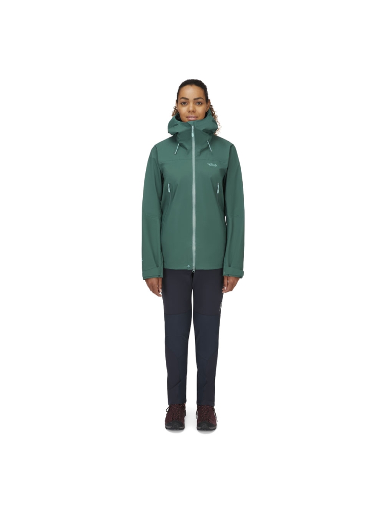 Rab Kangri GTX Jacket Women's Green Slate QWH-02-GNS jassen online bestellen bij Kathmandu Outdoor & Travel