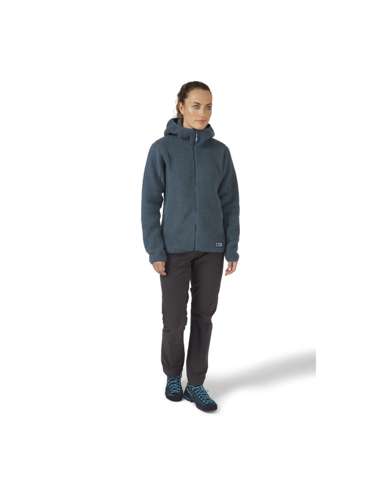 Rab Shearling Hoody Women's Orion Blue QFF-84-ORB fleeces en truien online bestellen bij Kathmandu Outdoor & Travel